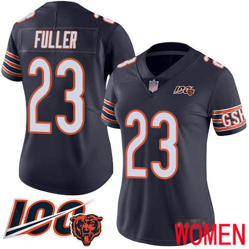 Chicago Bears Limited Navy Blue Women Kyle Fuller Home Jersey NFL Football #23 100th Season